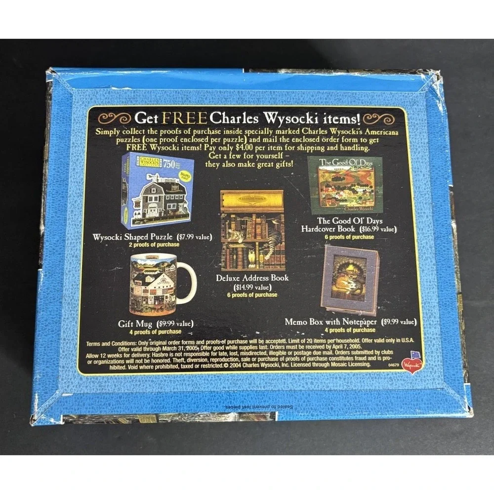 Charles Wysocki Olde Buck's County Jigsaw Puzzle 2004 Milton Bradley 1000 Pc NEW